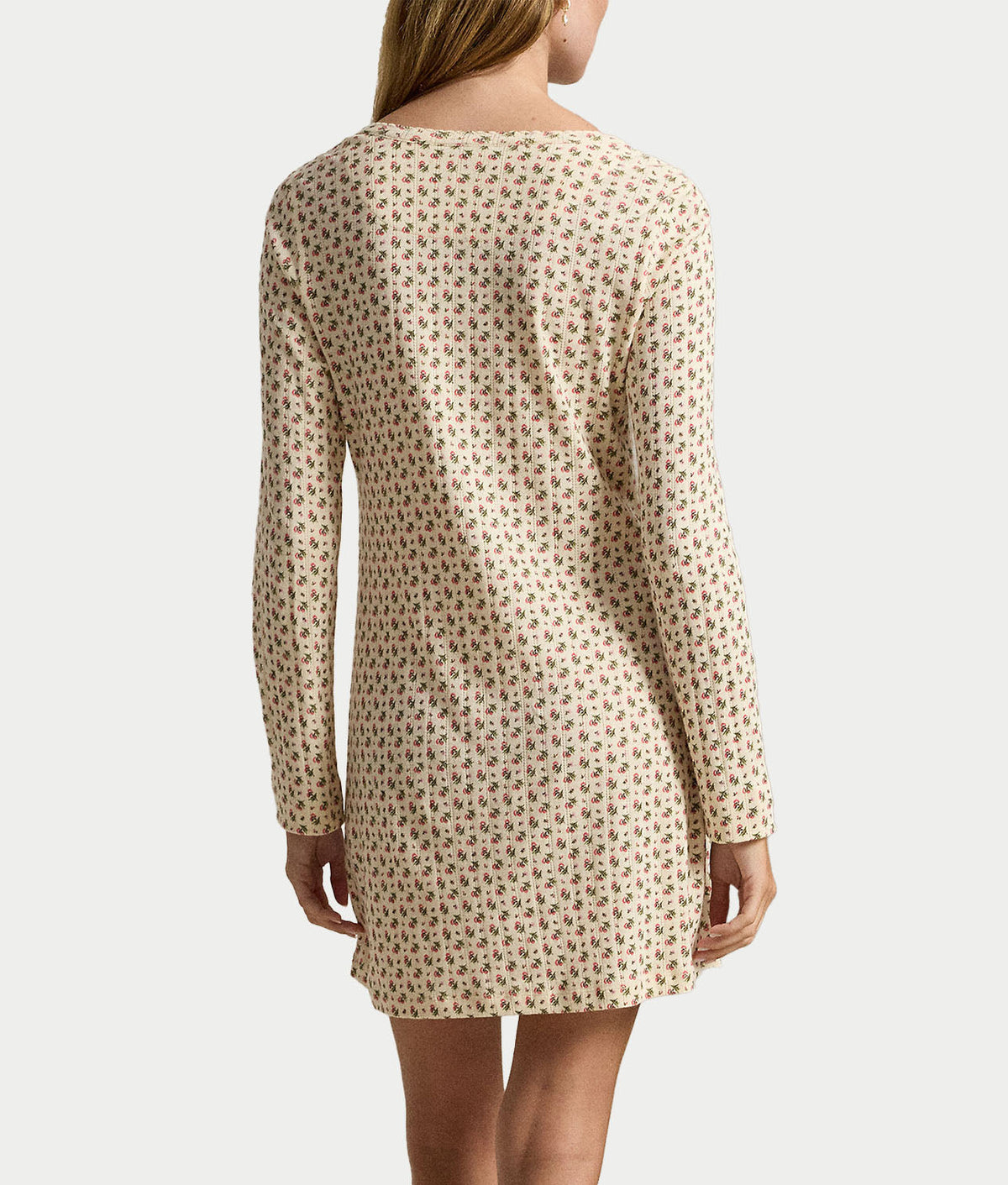 Pointelle Long Sleeve Dress