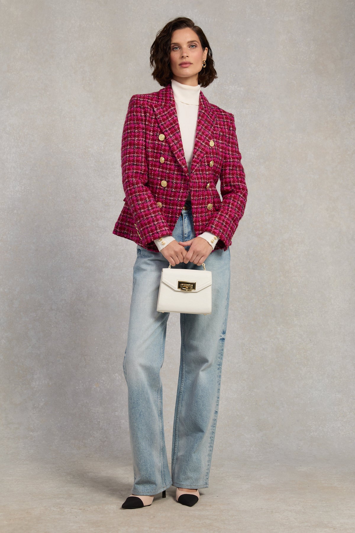 Knightsbridge Blazer (Cerise Boucle)