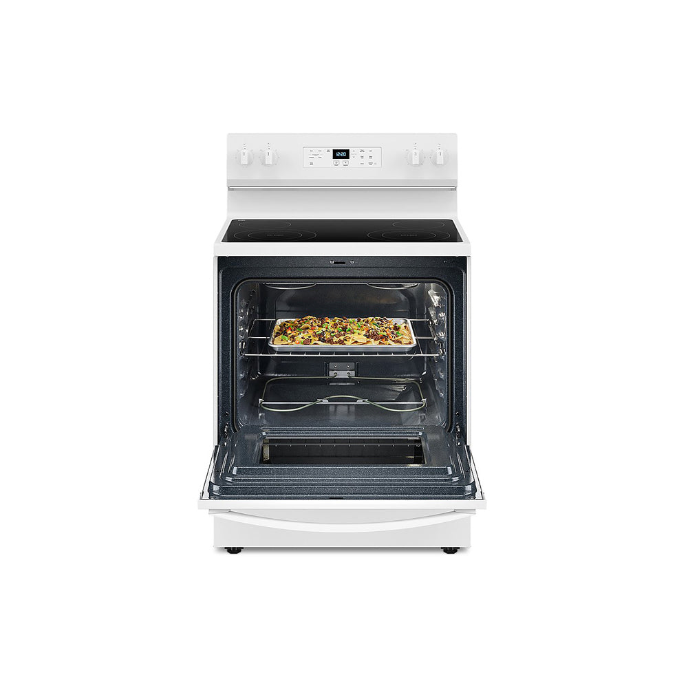 30-inch Electric Range with Steam Clean - White