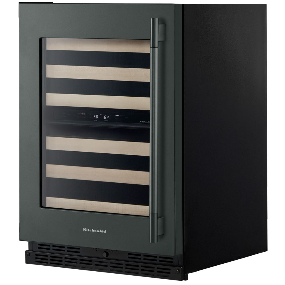 24" Undercounter Wine Cellar with Full-Extension Wood-Front Racks