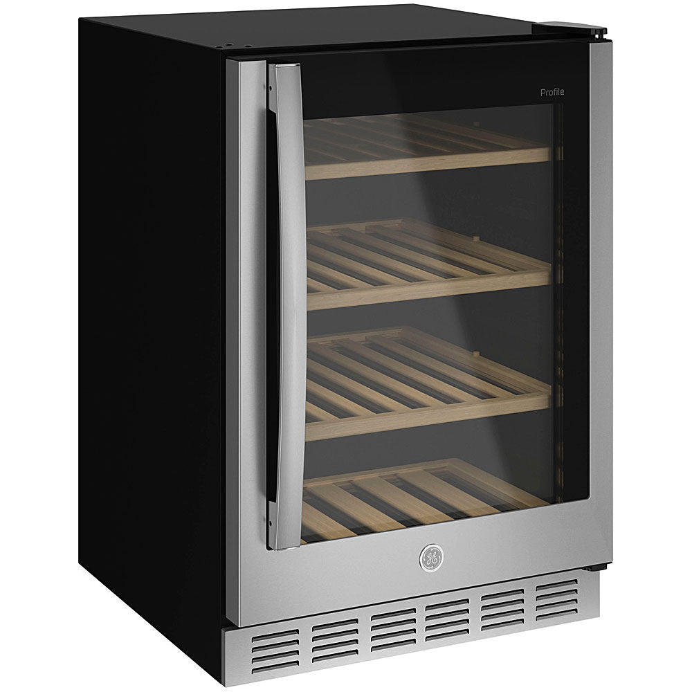 5.1 CuFt 155 Can/52-Bottle Beverage Center in Stainless Steel