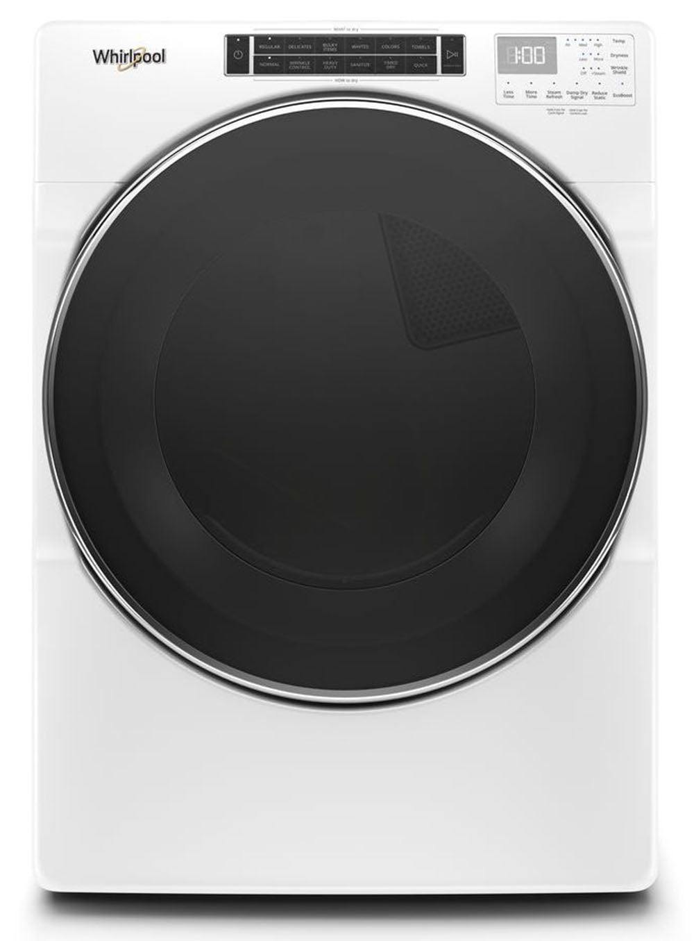 7.4 CuFt Stackable Vented Front-Load Electric Dryer In White With Steam Cycles