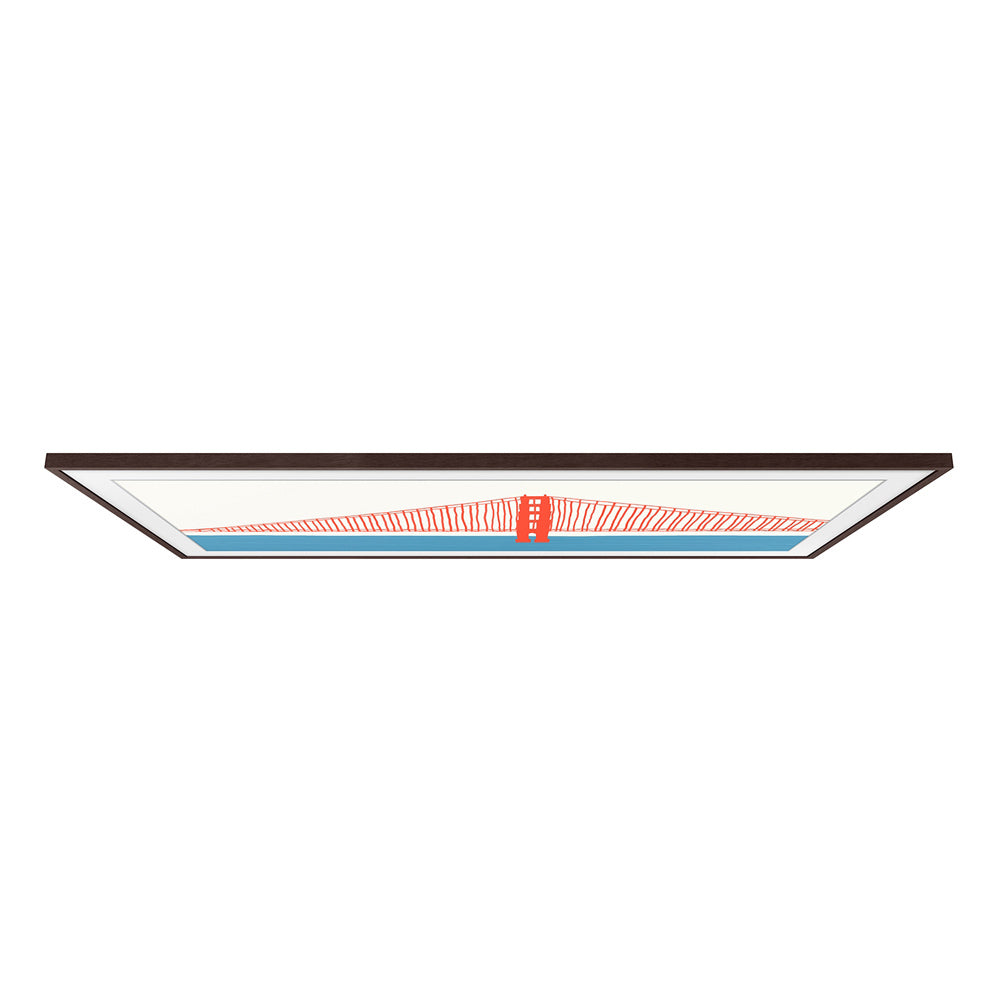 55-Inch Customizable Frame Bezel - Modern Brown