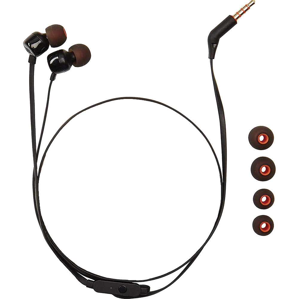 Tune In-Ear Headphones with Mic - Black