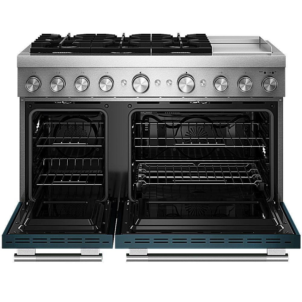 6.3 Cu. Ft. 48" 6 Burner Commercial-Style Dual Fuel Range with Griddle