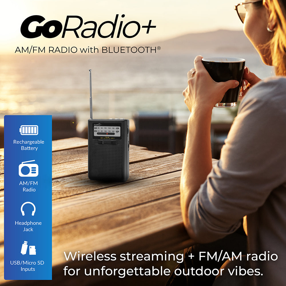 GoRadio+ Portable AM/FM Radio
