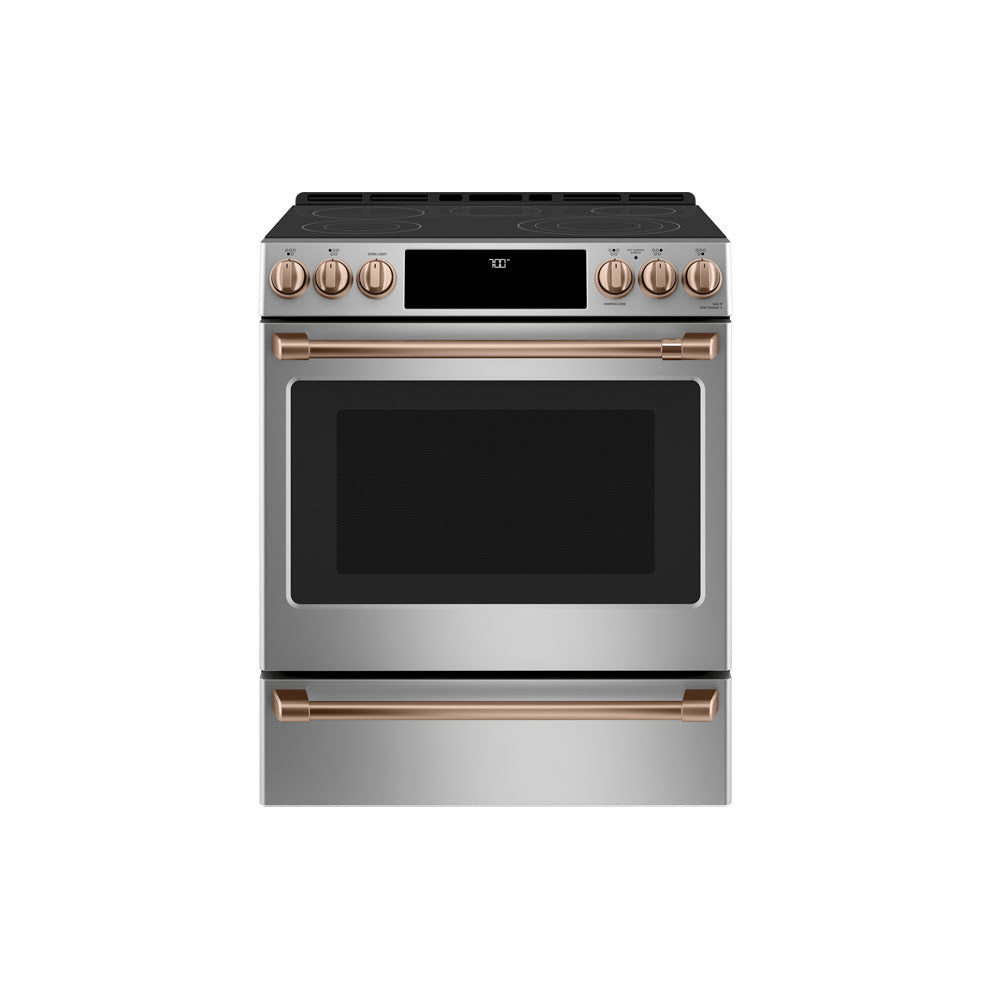 Front Control Electric Knobs and Handles - Brushed Copper