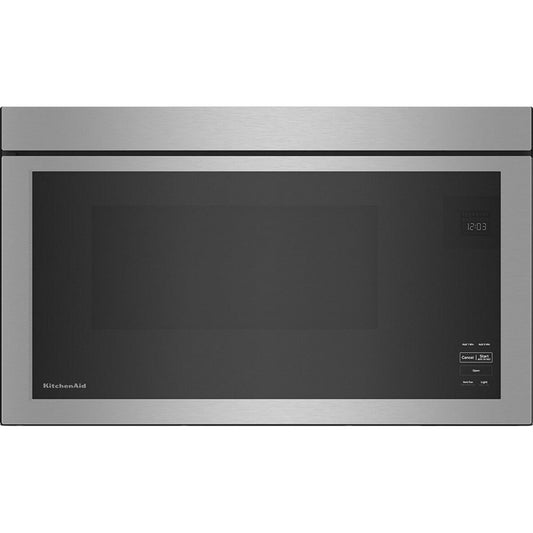 1.1 CuFt 1000 Wattage Over-The-Range Microwave in Stainless Steel with Flush Built-In Design