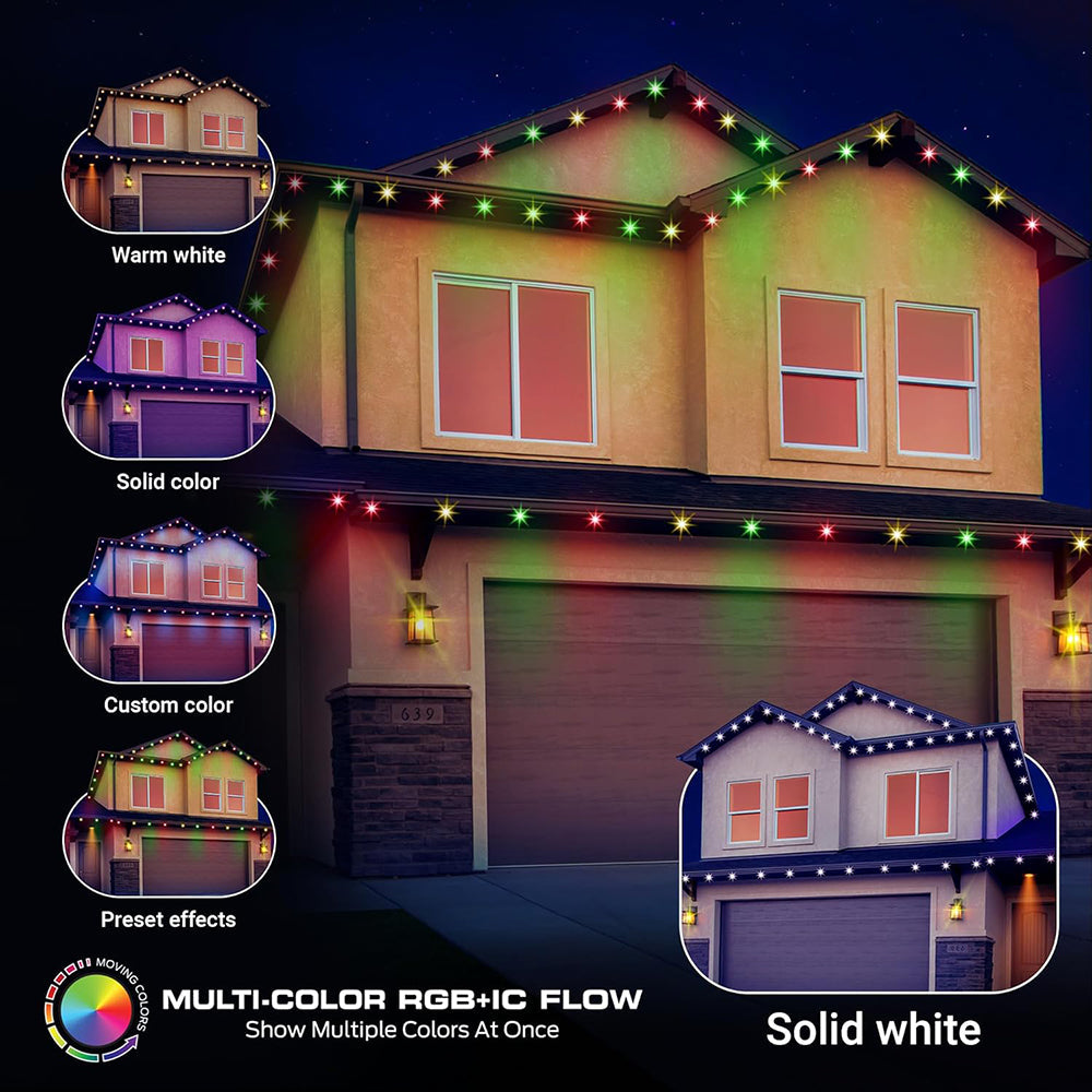 100ft Smart Permanent Outdoor Lights