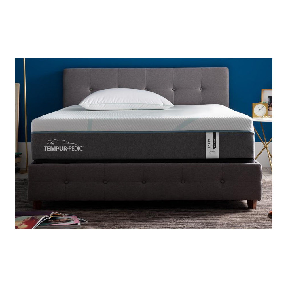 Tempur-Adapt® Medium Hybrid California King Mattress - White/Gray