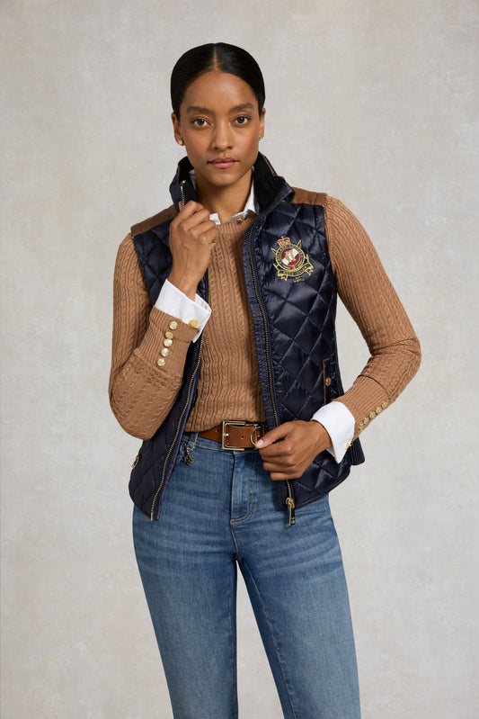 Diamond Quilt Classic Gilet (Ink Navy)