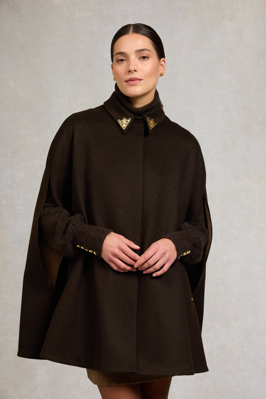 Knightsbridge Cape (Chocolate)