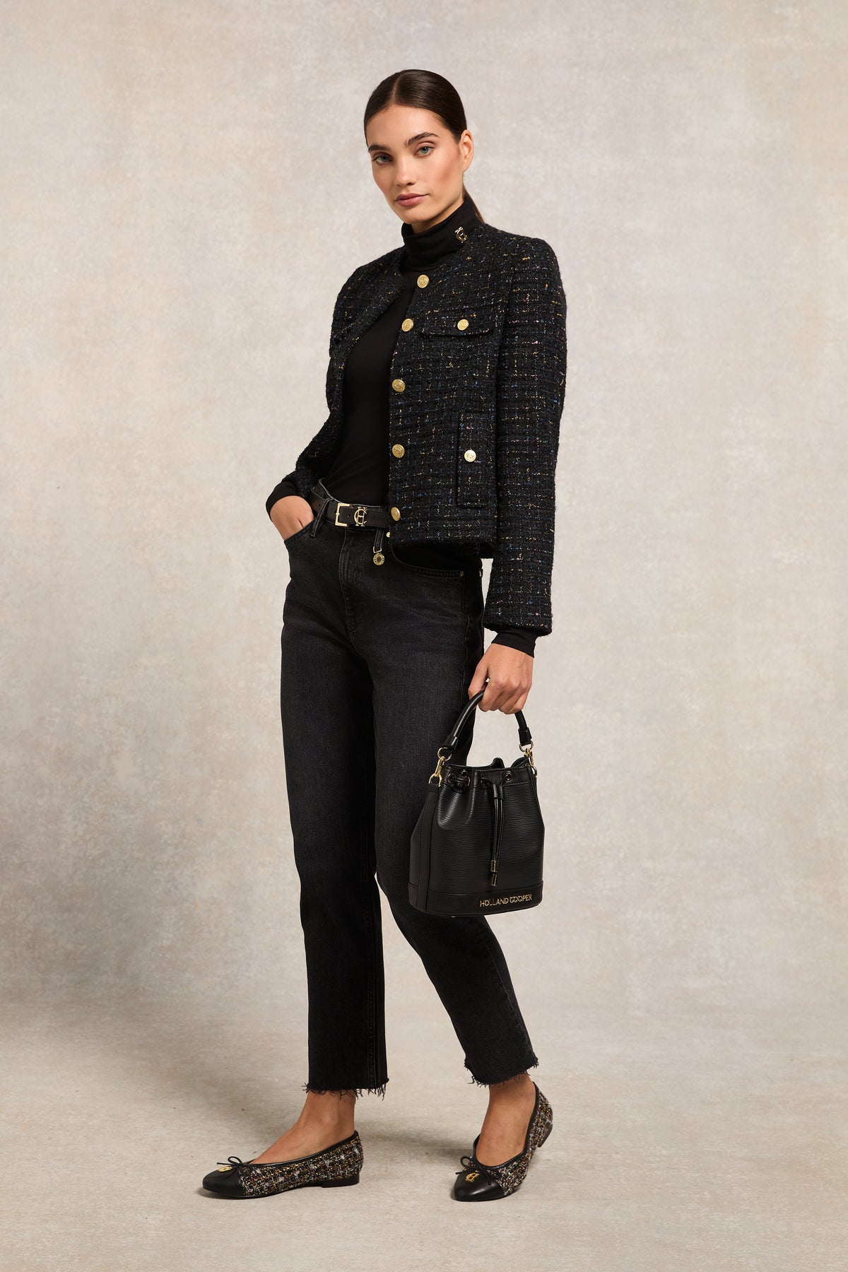 Paige Roll Neck (Black)