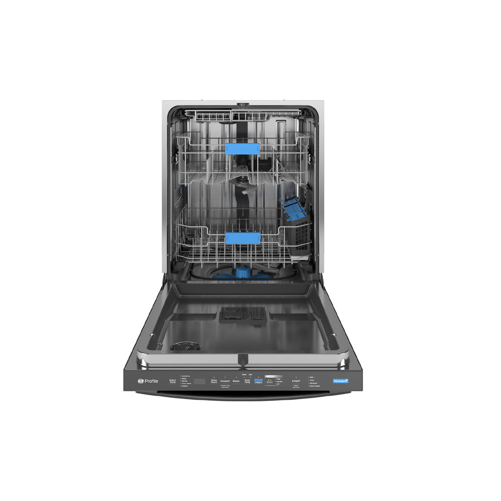24-Inch Smart Built-In Top Control Fingerprint Resistant Stainless Dishwasher with Microban™ Antimicrobial Technology with Deep Clean Washing 3rd Rack - Fingerprint Resistant Black Stainless