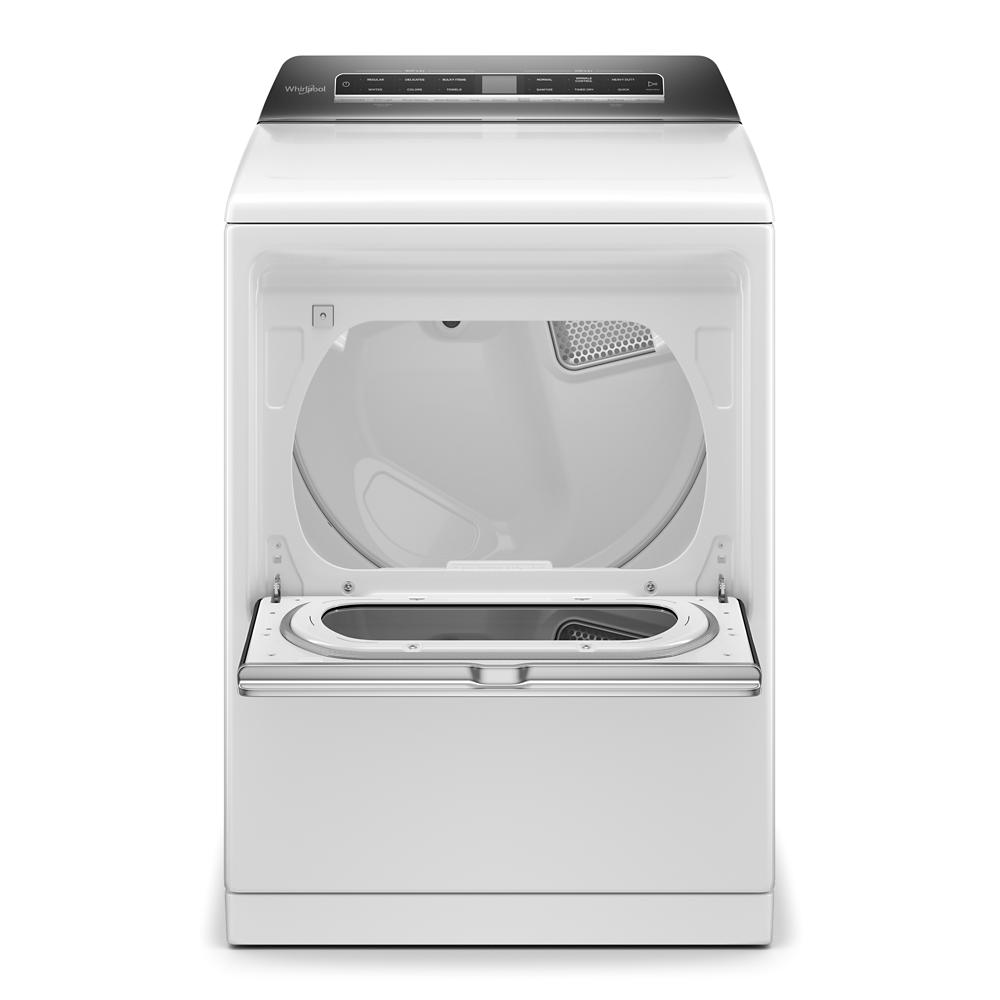 7.4 CuFt Smart Top-Load Electric Dryer in White with Advanced Moisture Sensing