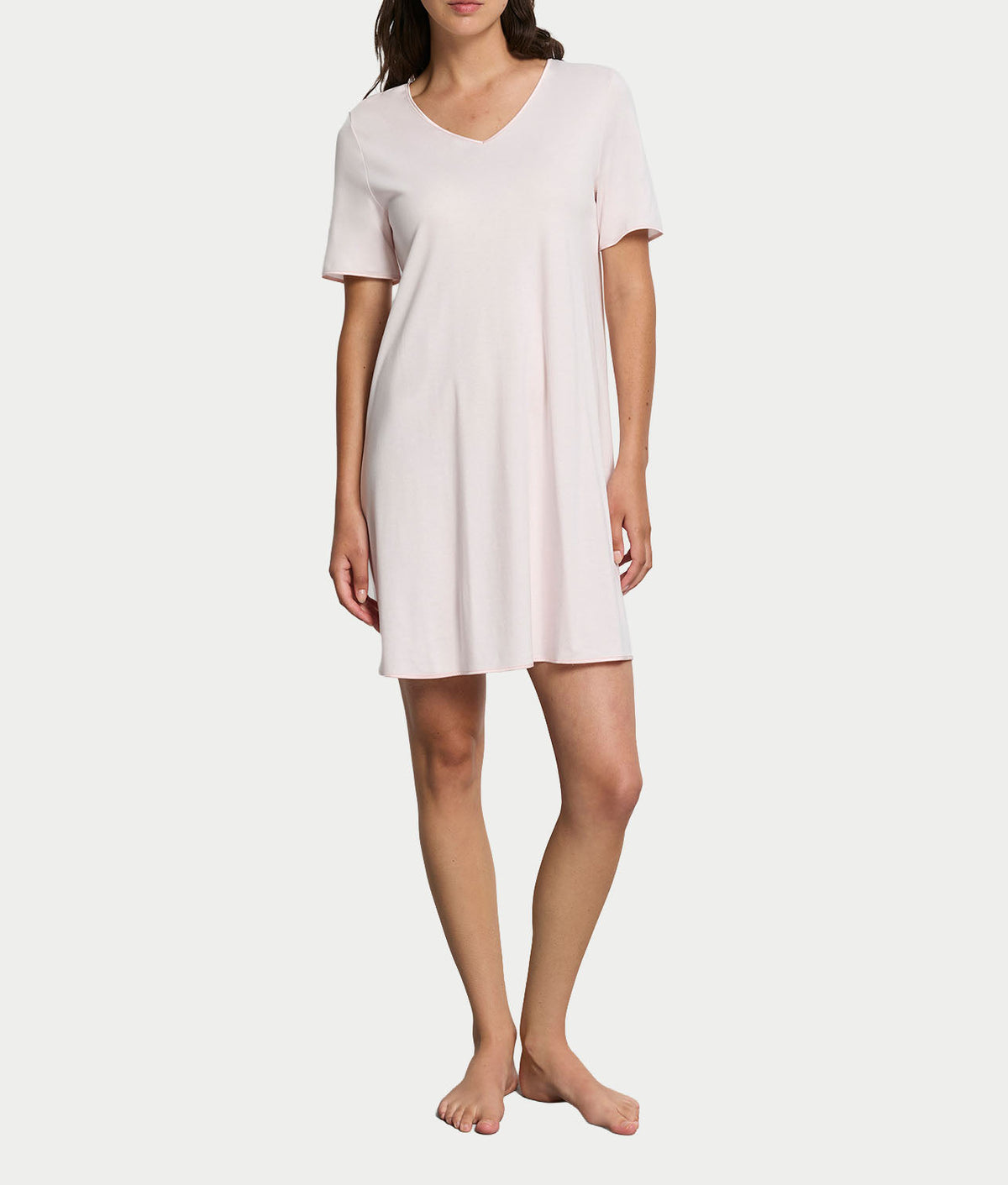 Cotton Silk V-Neck Cotton Nightgown