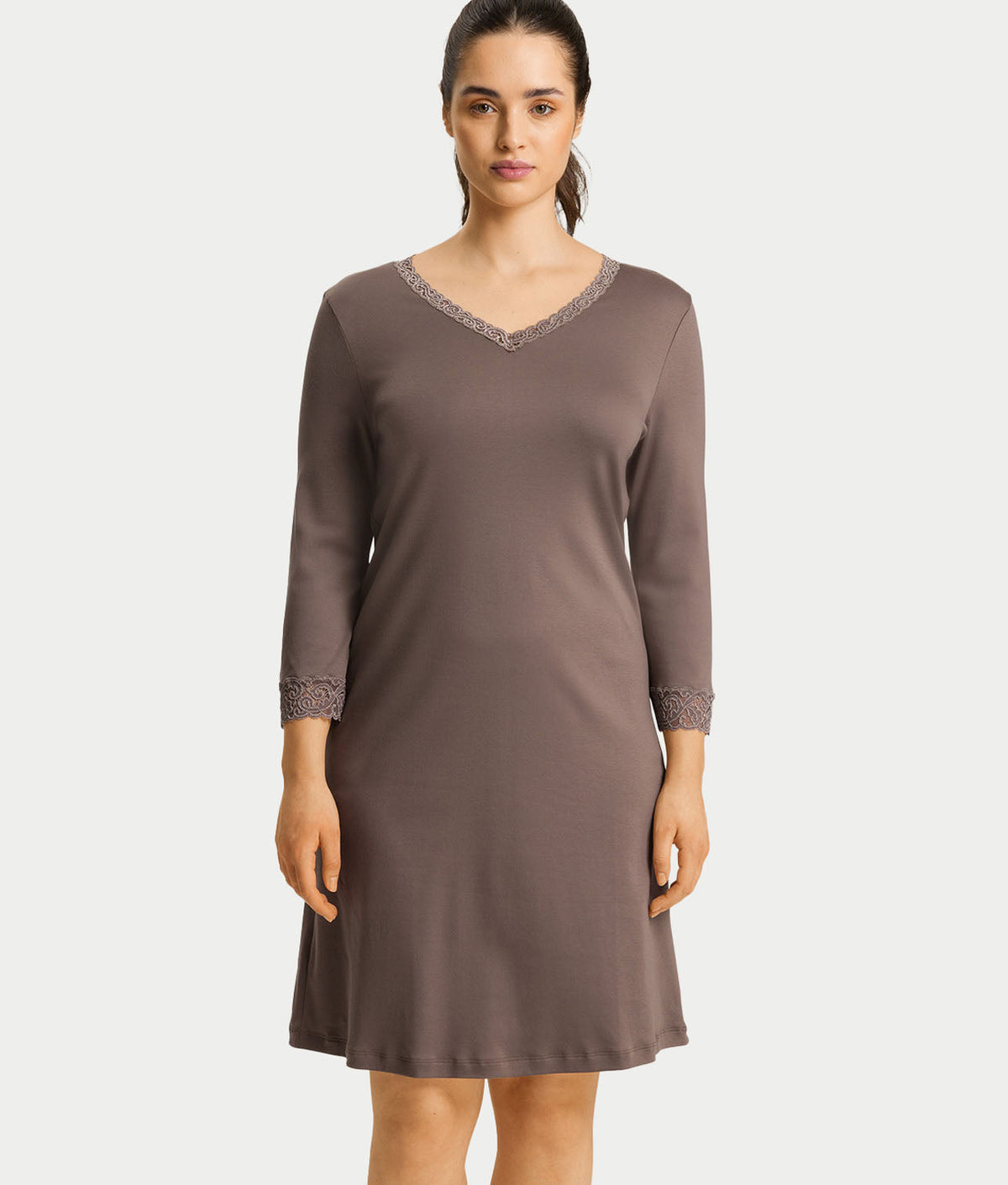 Moments Lace Trim Cotton Nightgown