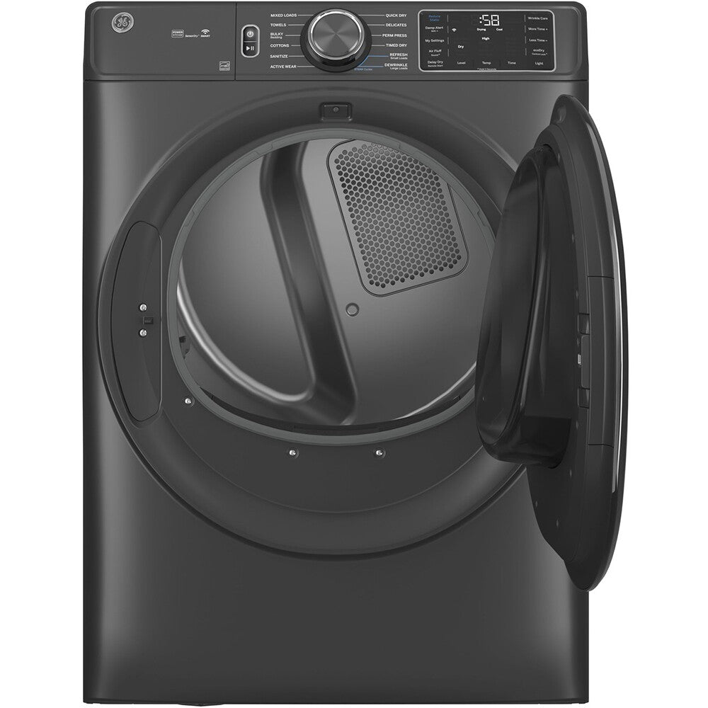 7.8 CuFt Smart Front Load Carbon Graphite Gas Dryer with Steam and Sanitize Cycle