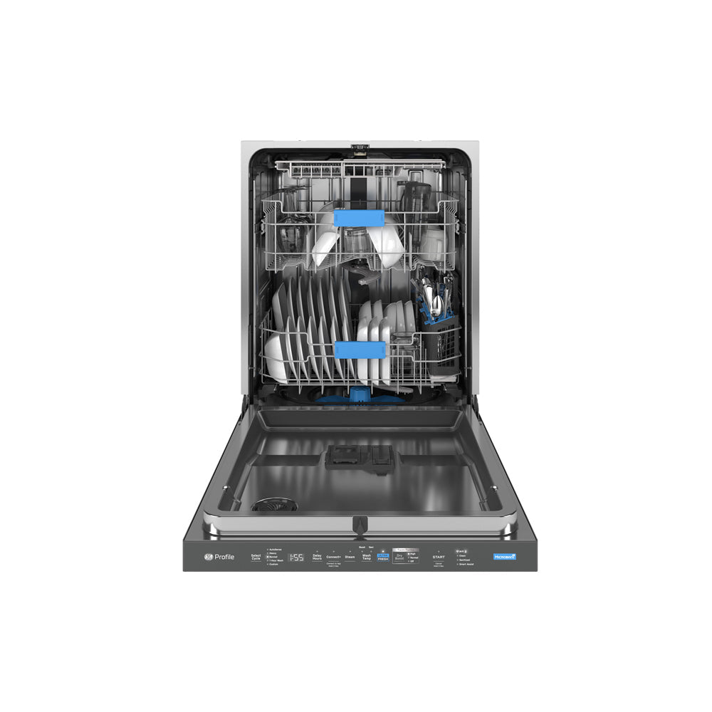 24-Inch Smart Built-In Top Control Fingerprint Resistant Stainless Dishwasher with Microban™ Antimicrobial Technology with Deep Clean Washing 3rd Rack - Fingerprint Resistant Black Stainless