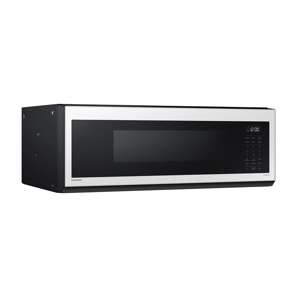 BESPOKE 1.1 CuFt SLIM Over-the-Range Microwave in White Glass
