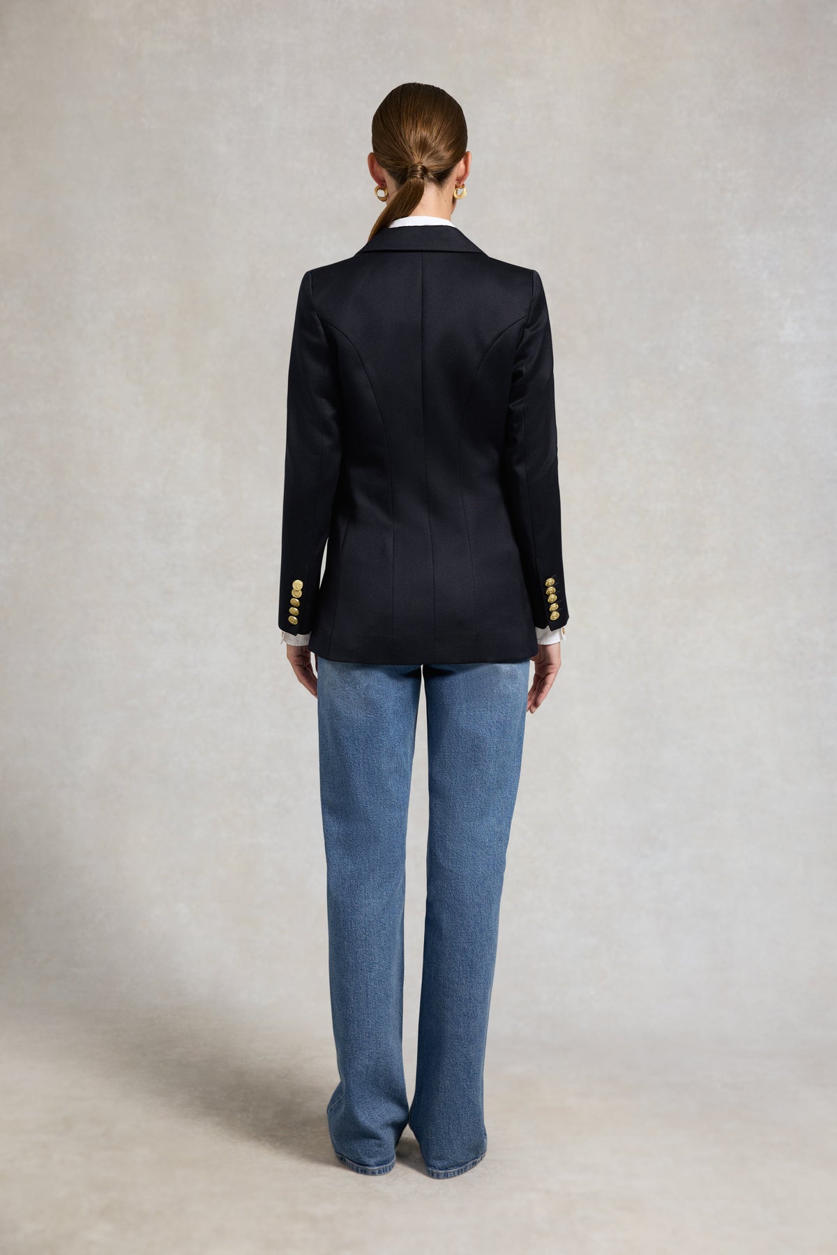 Double Breasted Blazer (Navy Twill)