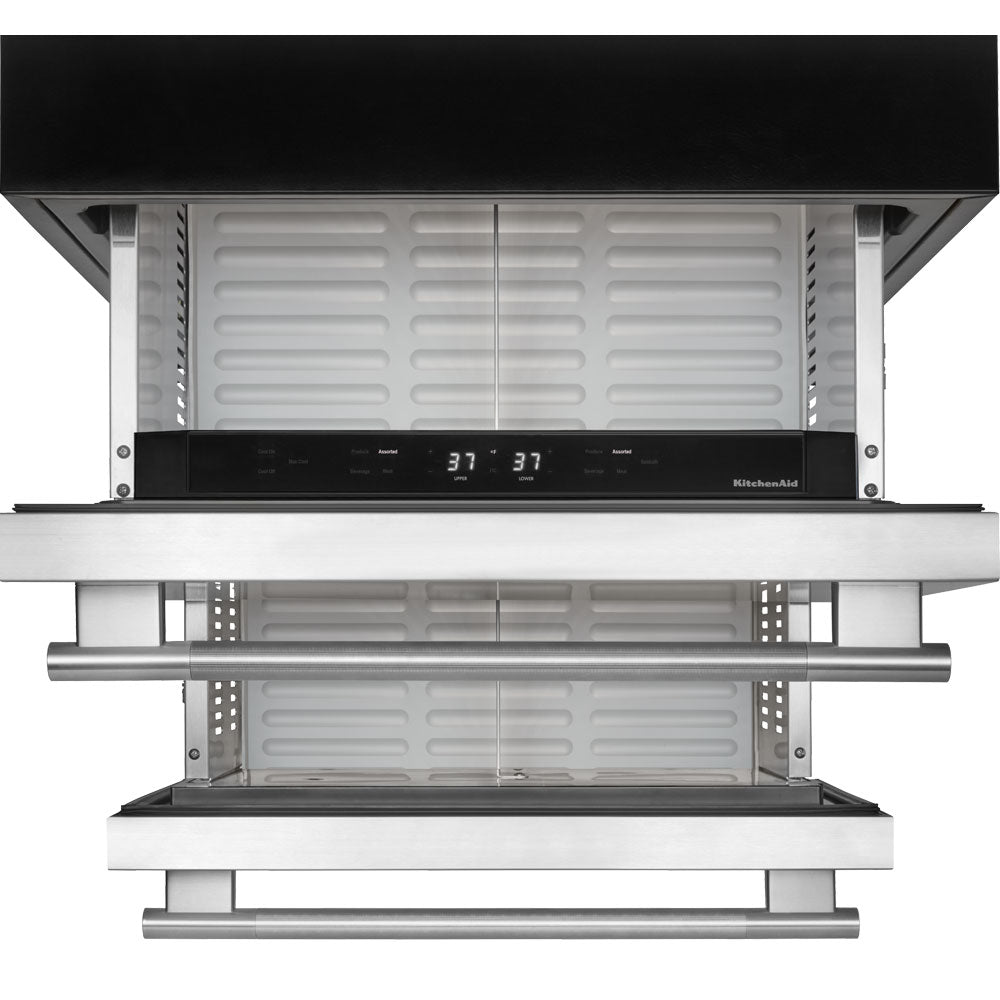 4.4 CuFt Undercounter Double-Drawer Refrigerator in Stainless Steel
