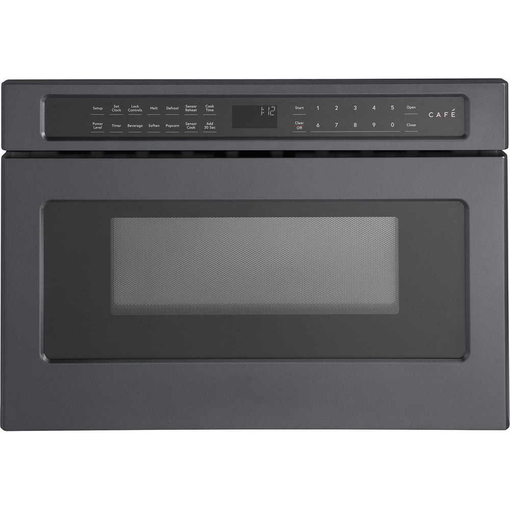 1.2 CuFt Built-In Microwave Drawer Oven in Matte Black with Glass Touch Controls