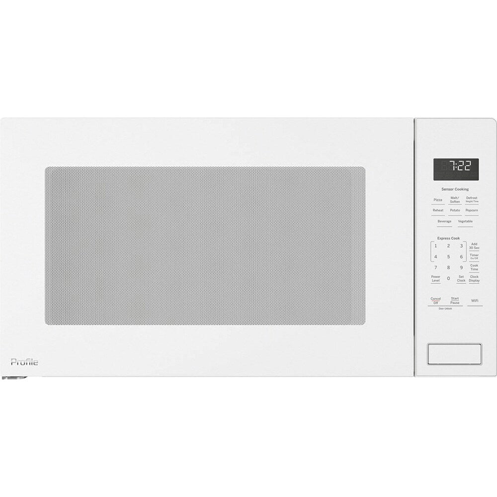 2.2 CuFt Built-In Sensor Countertop Microwave in White
