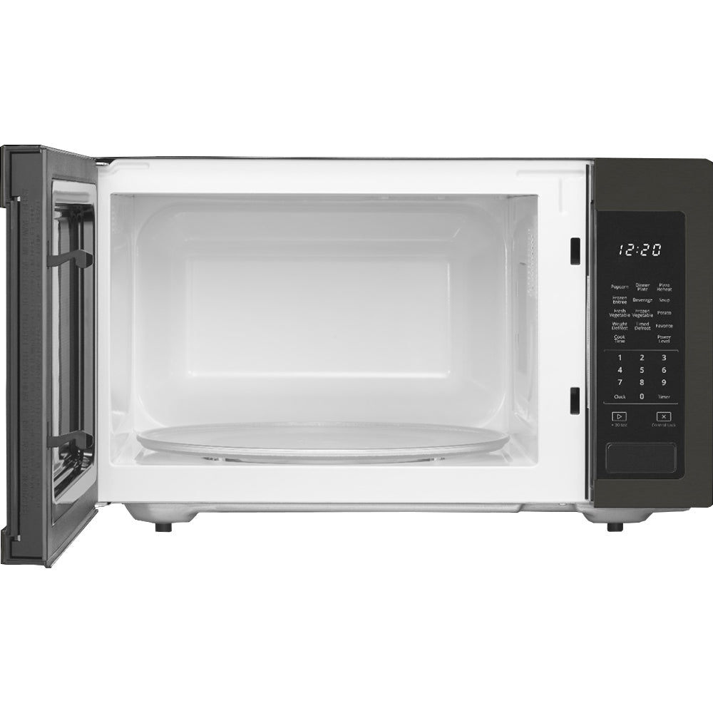 1.6 CuFt 1200 Watt Countertop Microwave in Black