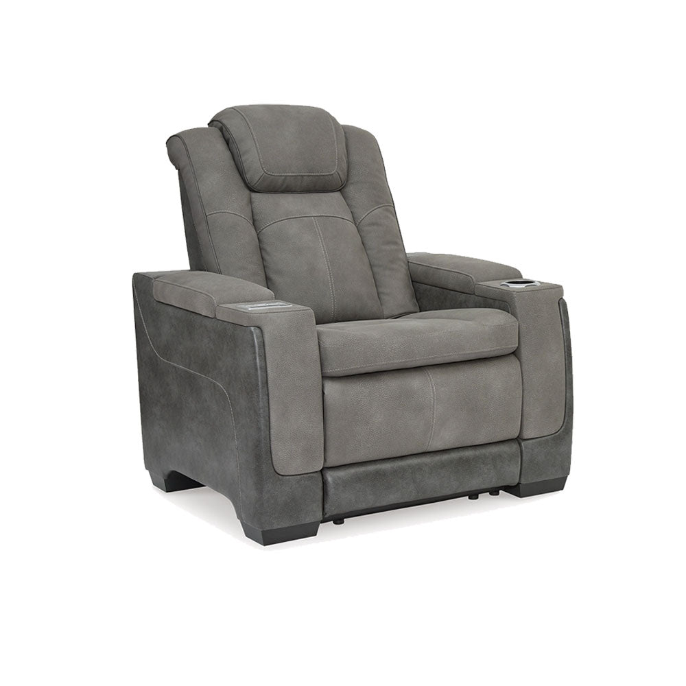 Camille Power Reclining Sofa, Loveseat, and Recliner – Gray