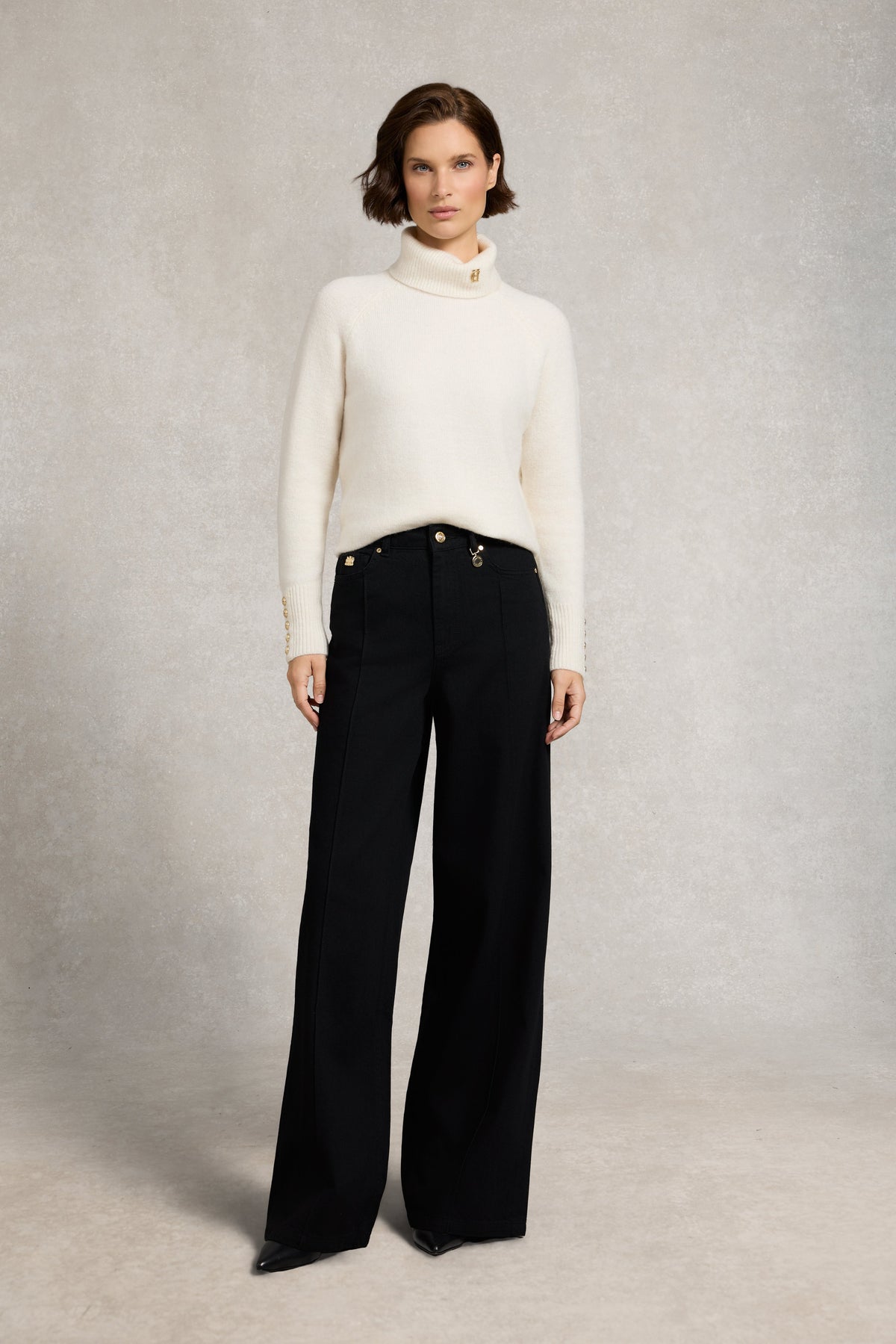 Lily Wide Leg Jean (Black)