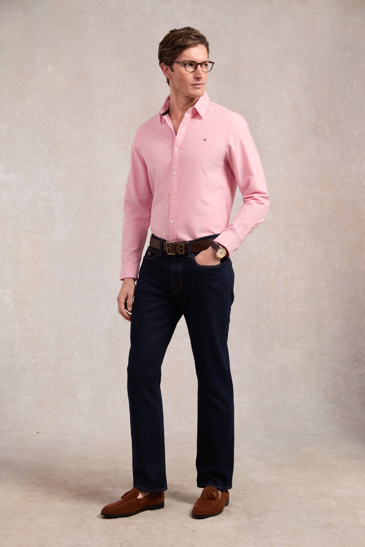 Men's Oxford Shirt (Soft Pink)