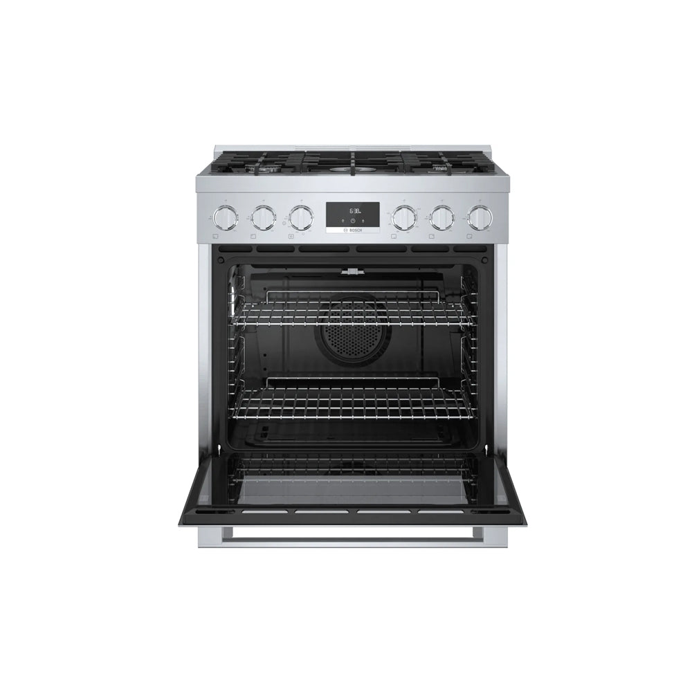 3.7 Cu Ft 800 Series Freestanding 5-Burner Convection Gas Range - Stainless Steel
