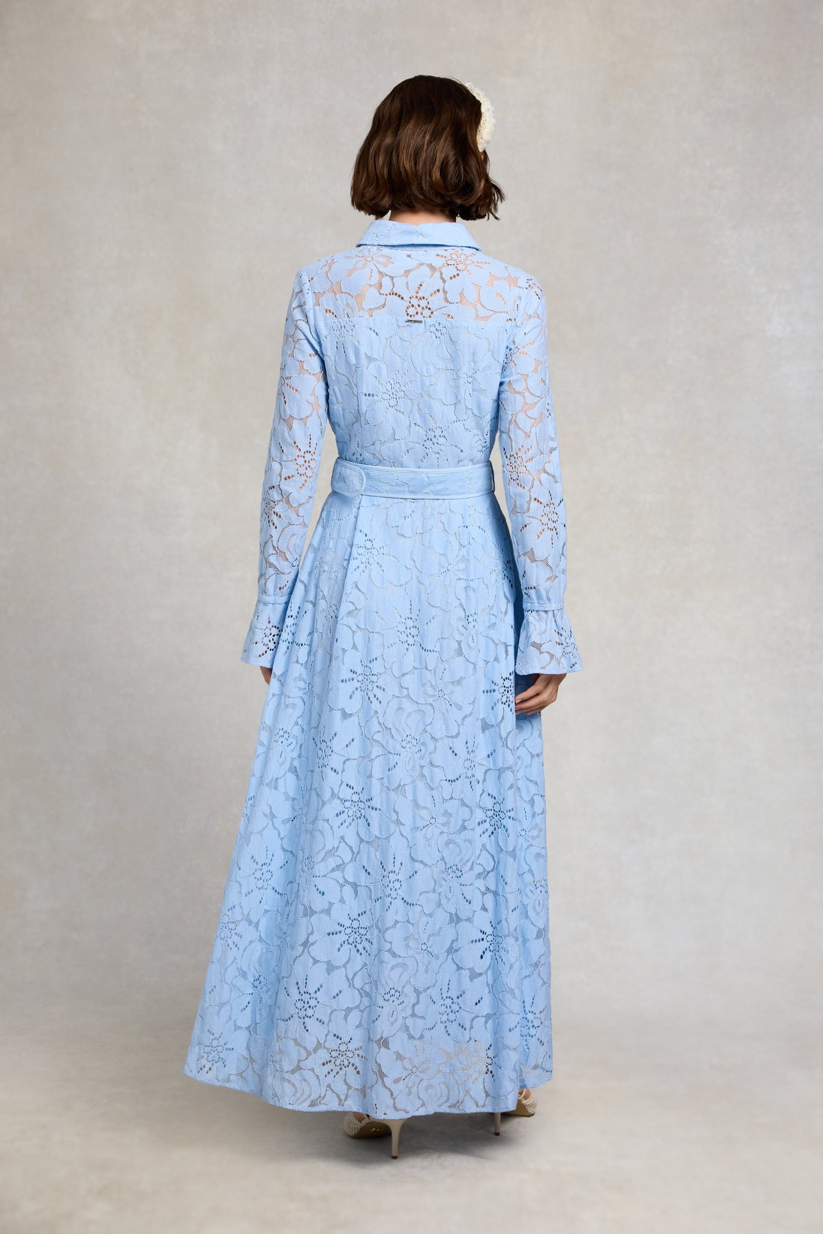 Annabel Lace Dress (Pale Blue)