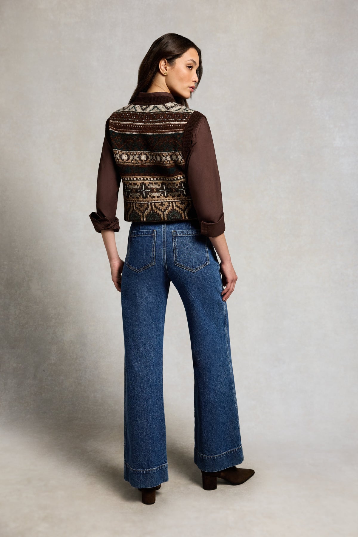 Arlington Knitted Tank (Forest Fairisle)