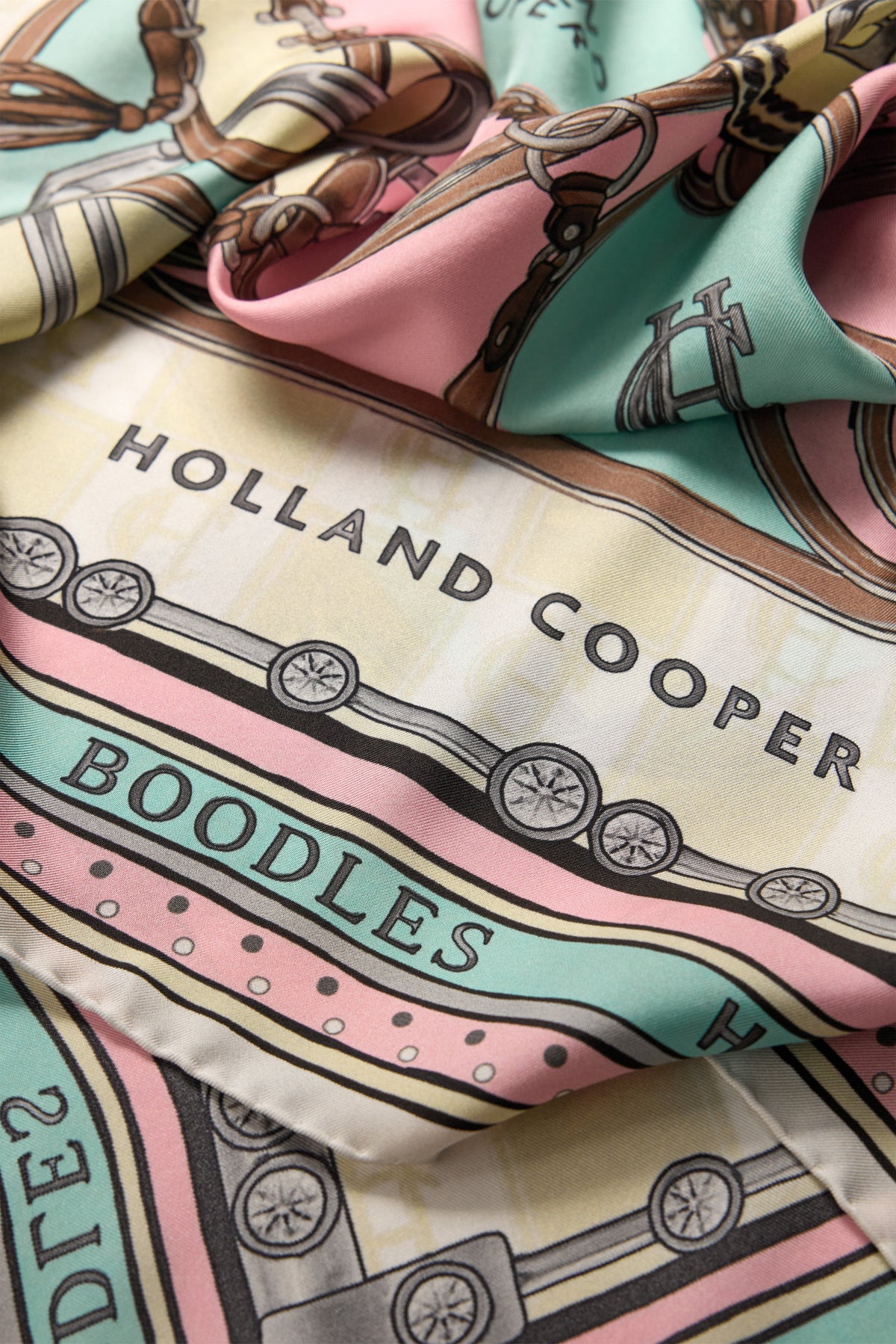 HC x Boodles Silk Scarf (Aqua)