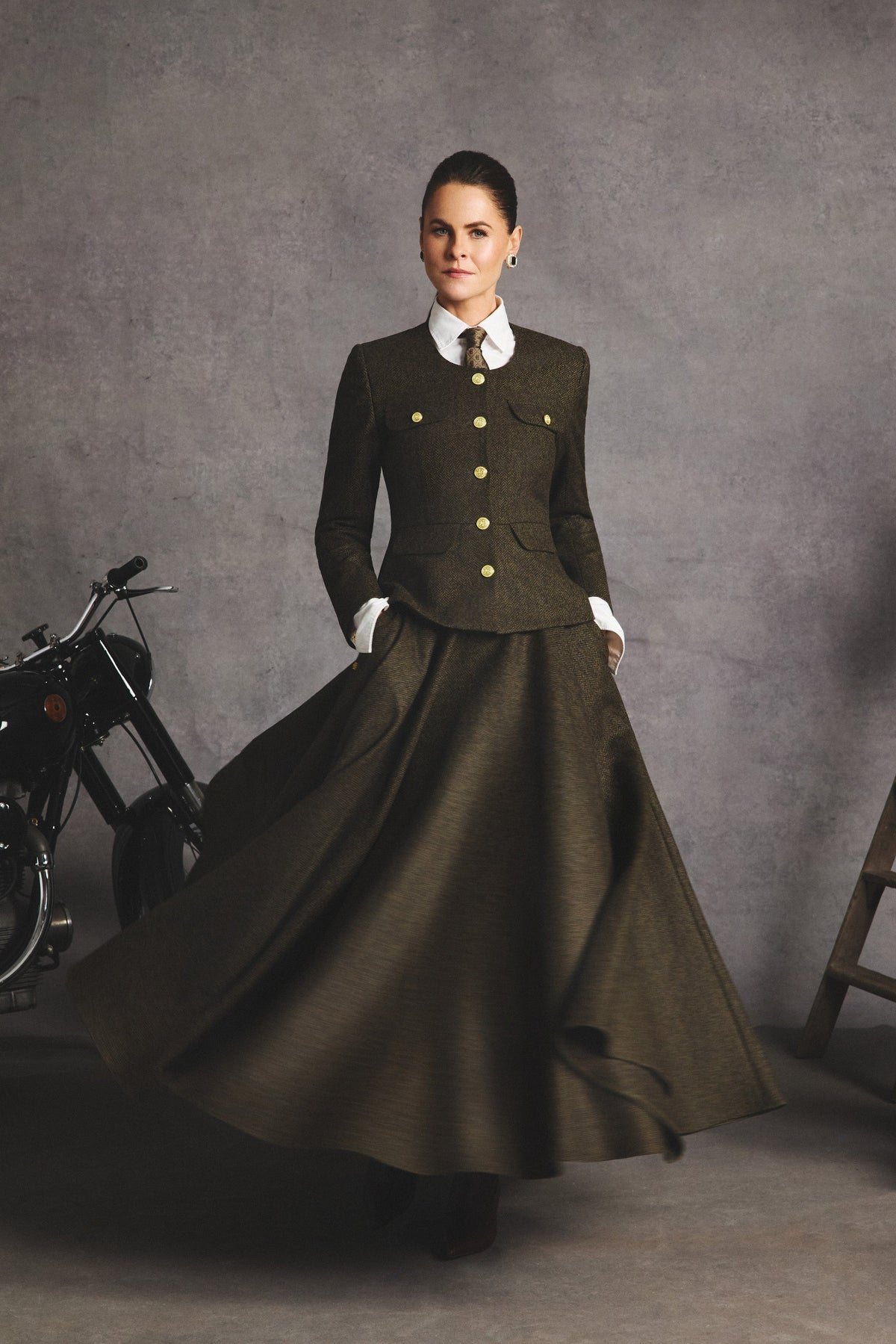 Jade Holland Cooper (Dark Green Herringbone)