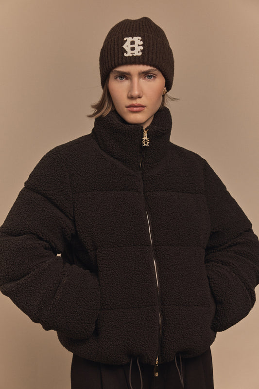 Classic Teddy Padded Jacket (Chocolate Borg)