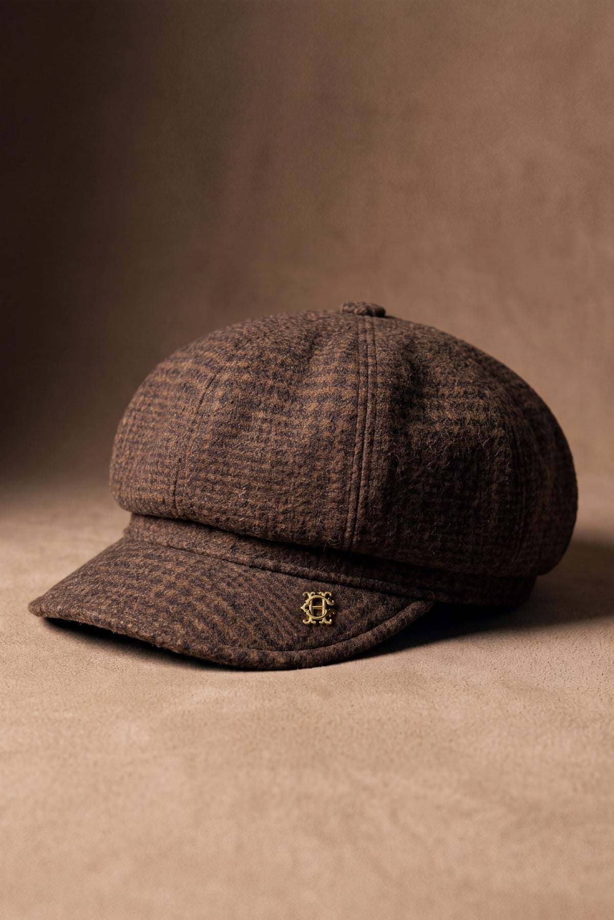 Gatsby Tweed Cap (Tobacco Prince Of Wales)
