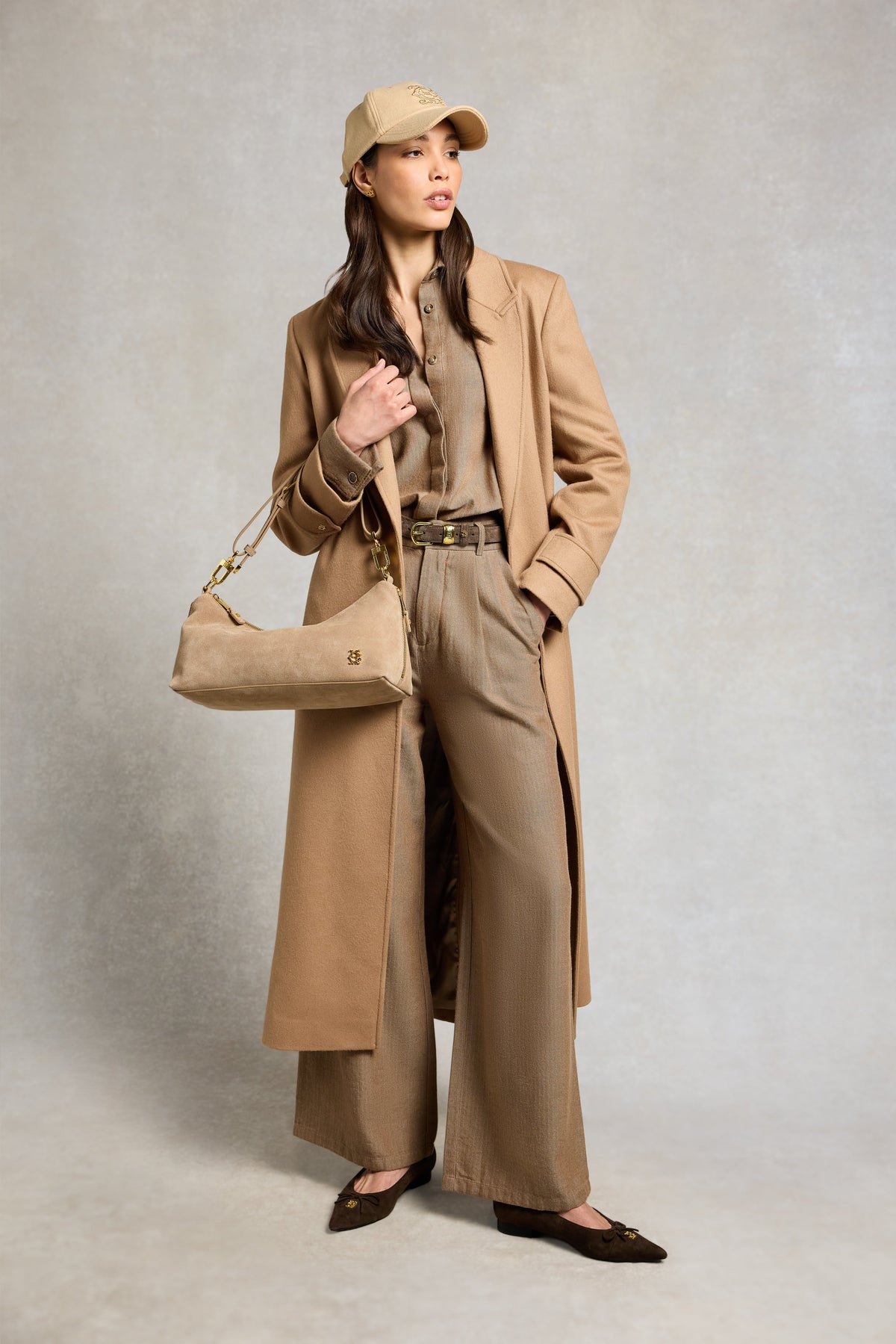Aster Trouser (Tobacco Herringbone)
