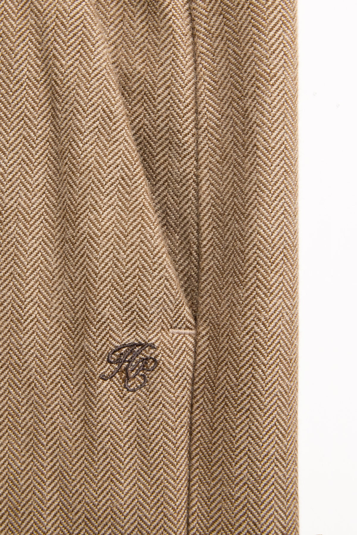 Aster Trouser (Tobacco Herringbone)