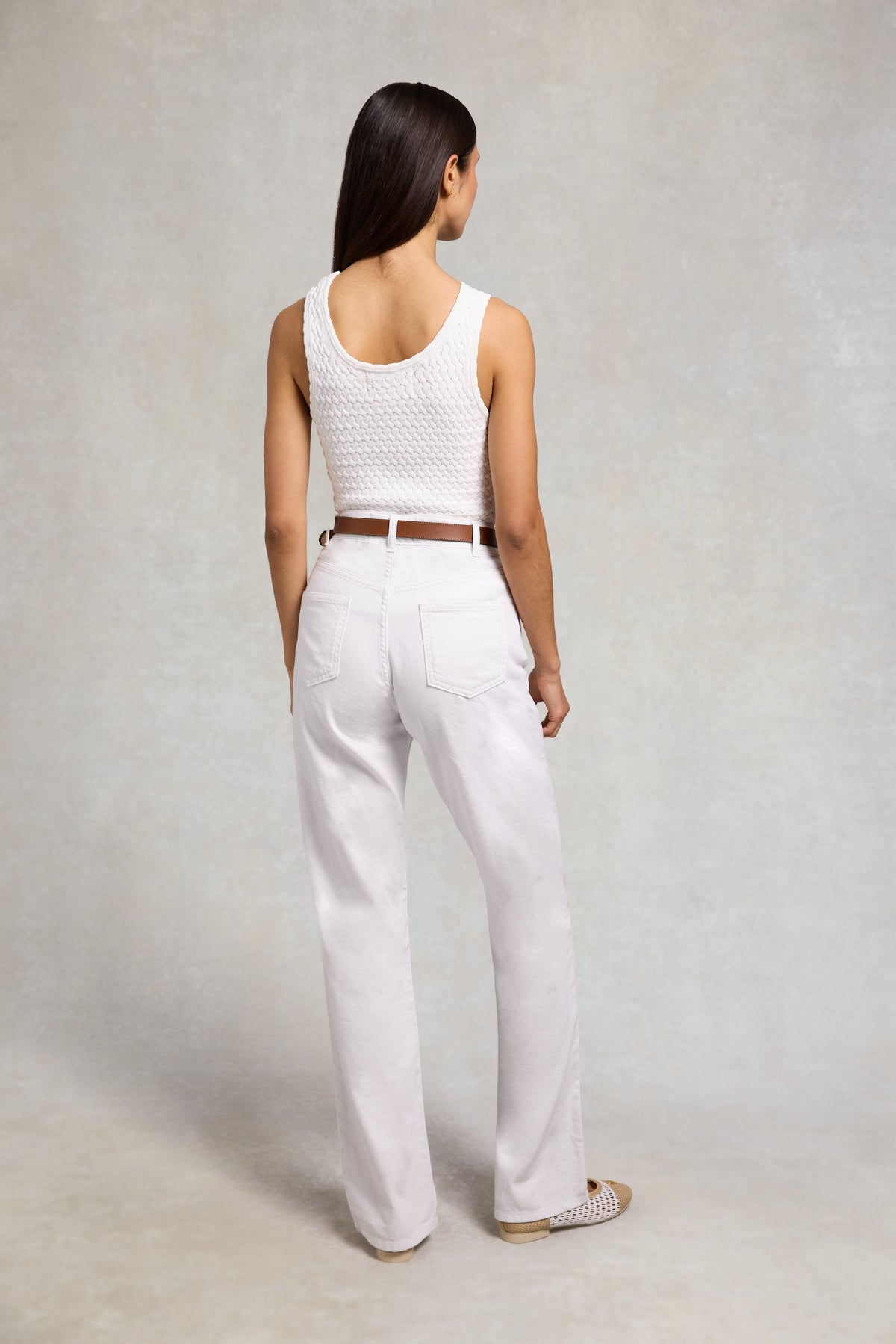 Aurelia Knitted Vest (Natural)