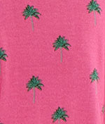Milena Flamingo Fronds Modal Knit Pajama Set