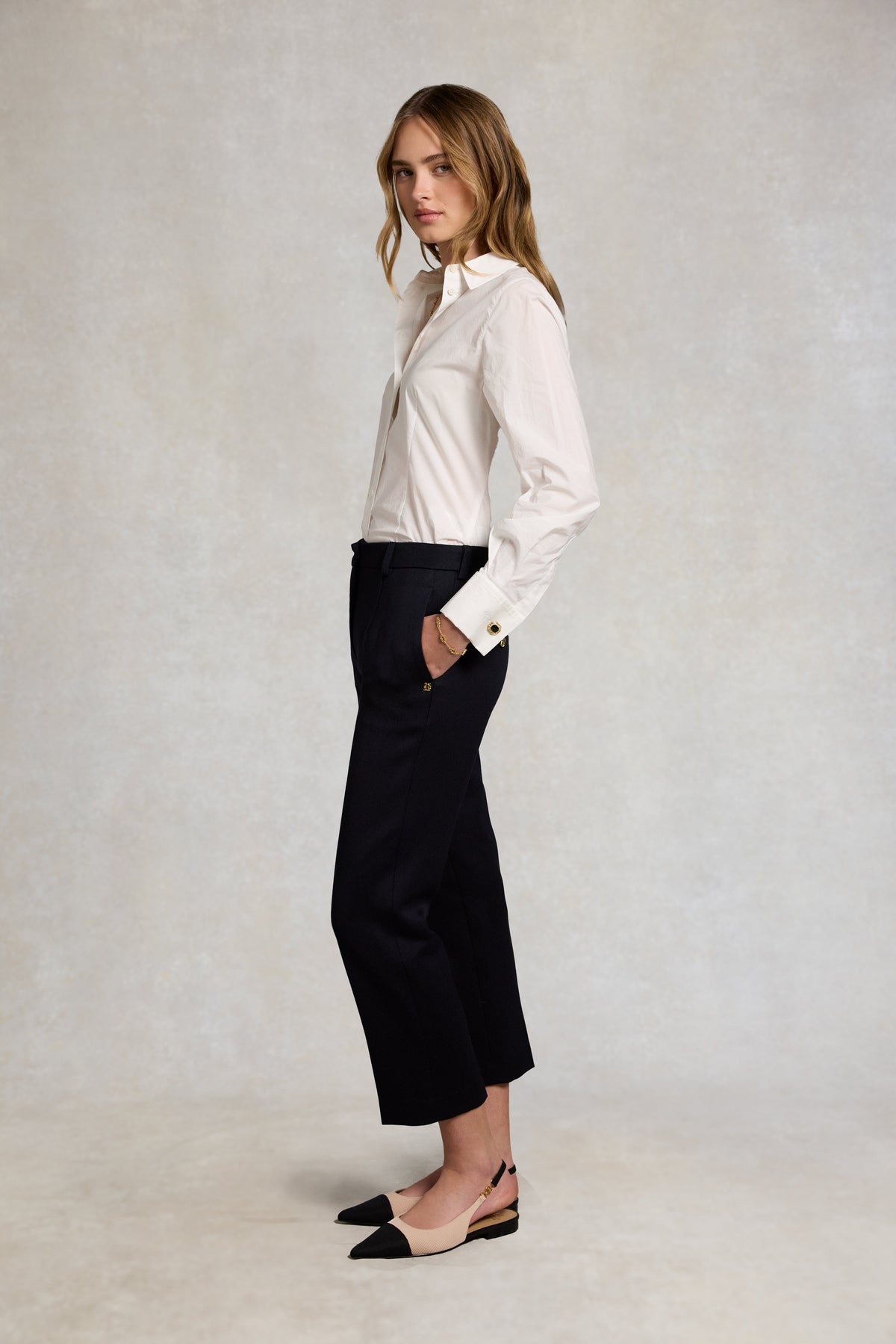 Belgravia Slim Trouser (Navy Twill)