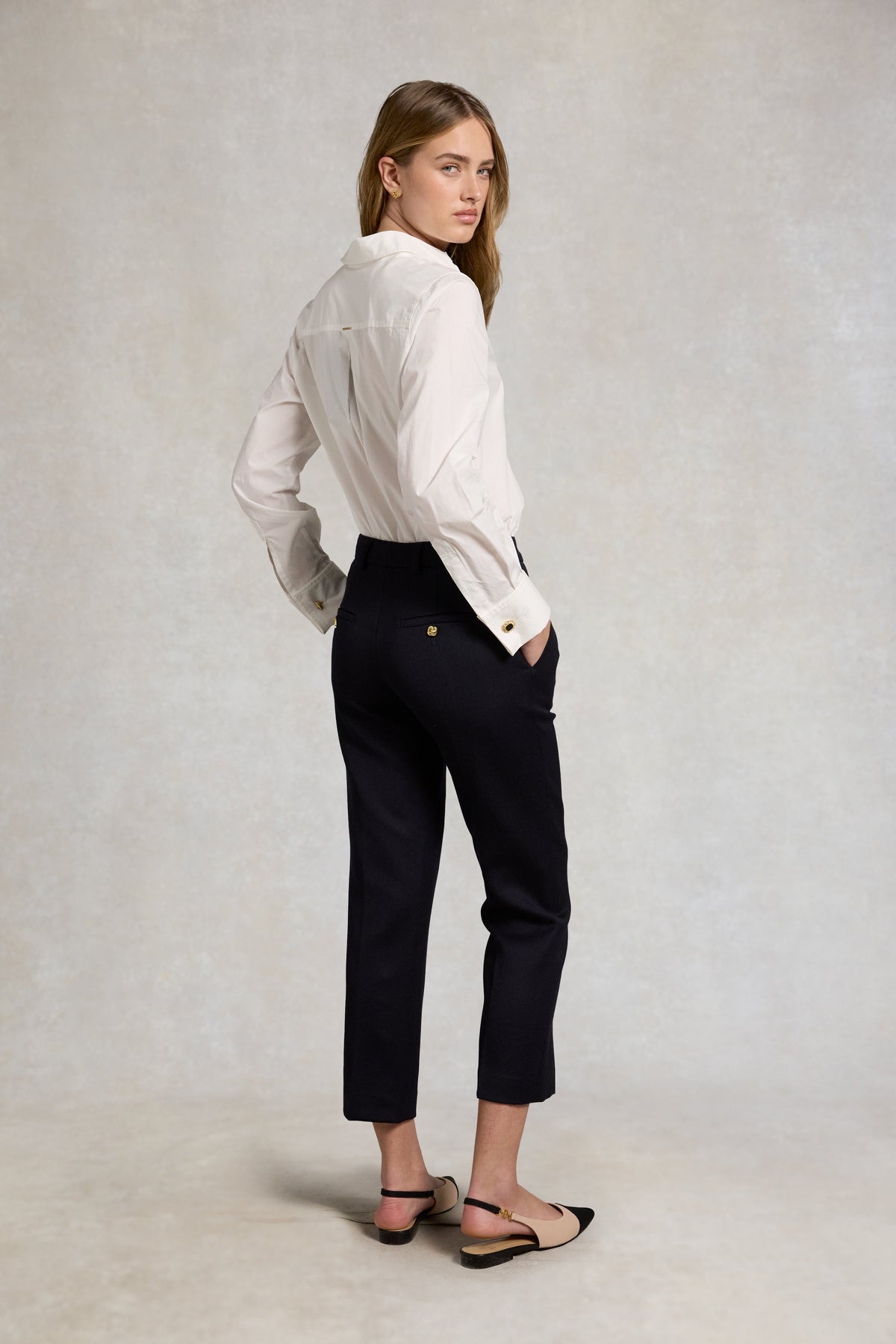 Belgravia Slim Trouser (Navy Twill)
