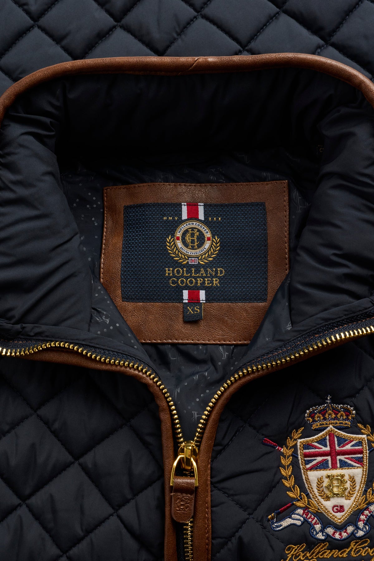 Boughton Diamond Quilt Gilet (Ink Navy)