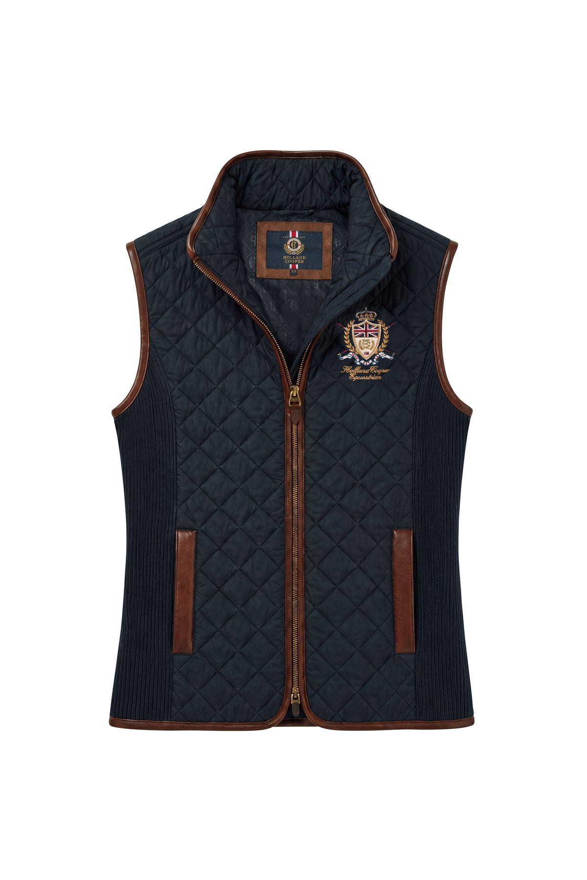 Boughton Diamond Quilt Gilet (Ink Navy)