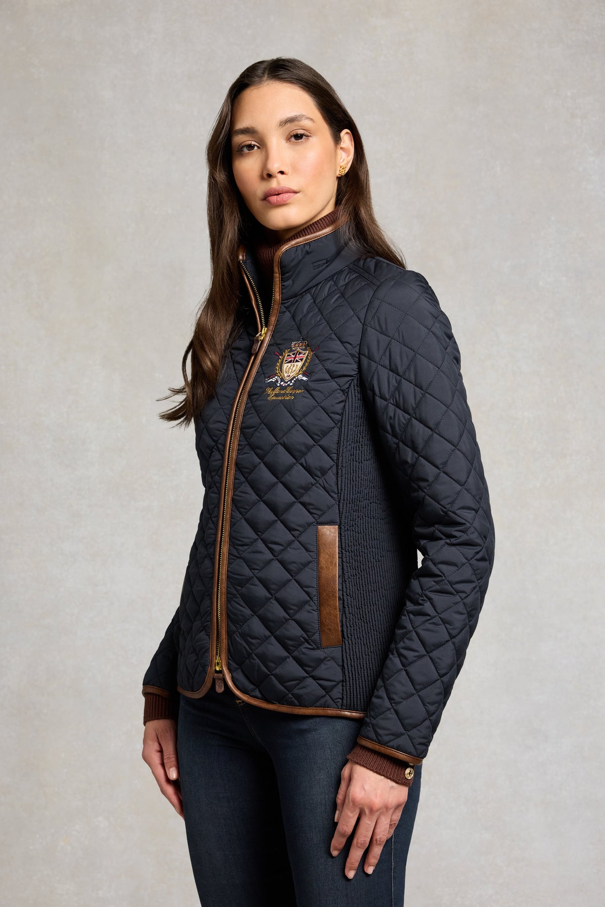 Boughton Diamond Quilt Jacket (Ink Navy)