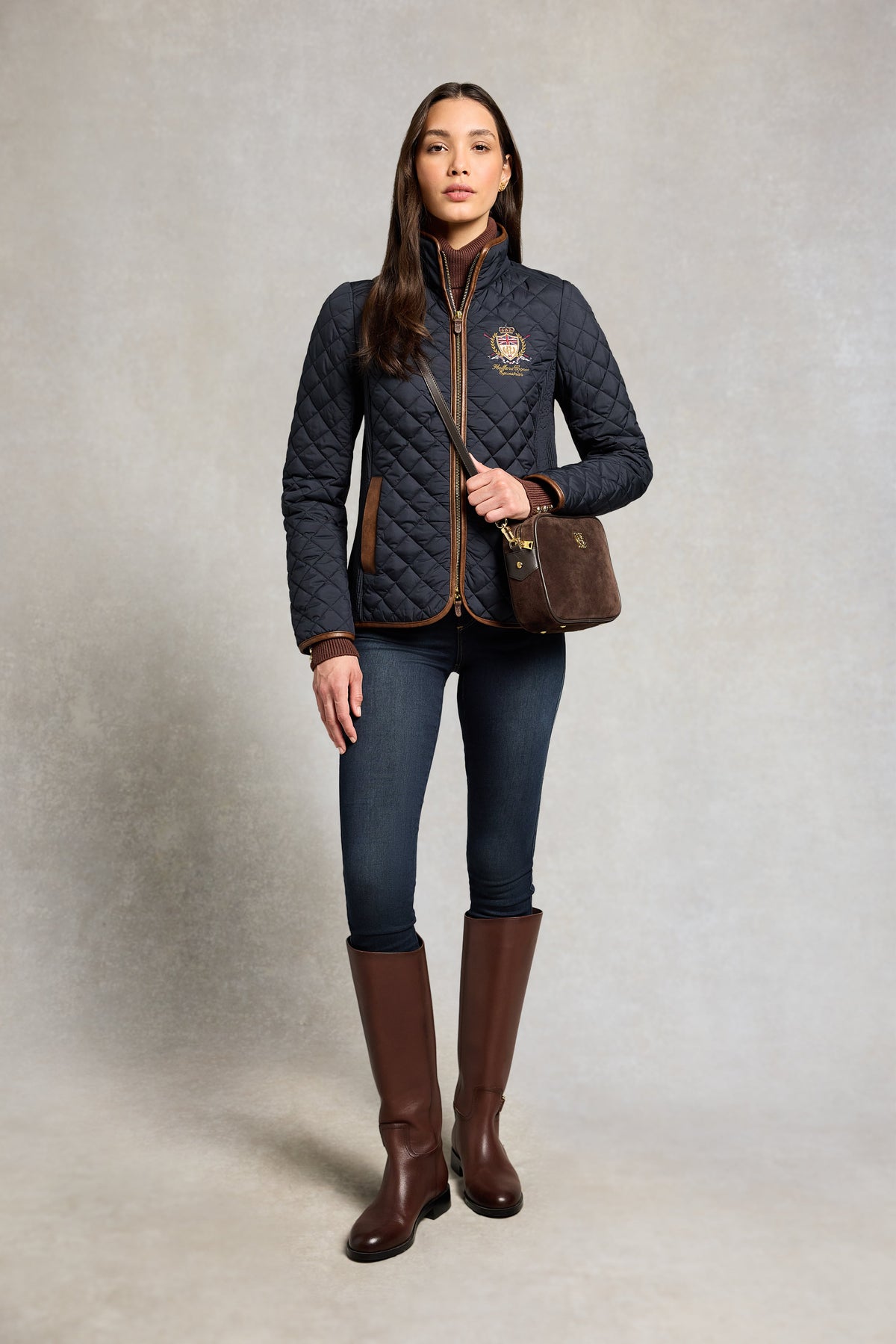 Boughton Diamond Quilt Jacket (Ink Navy)