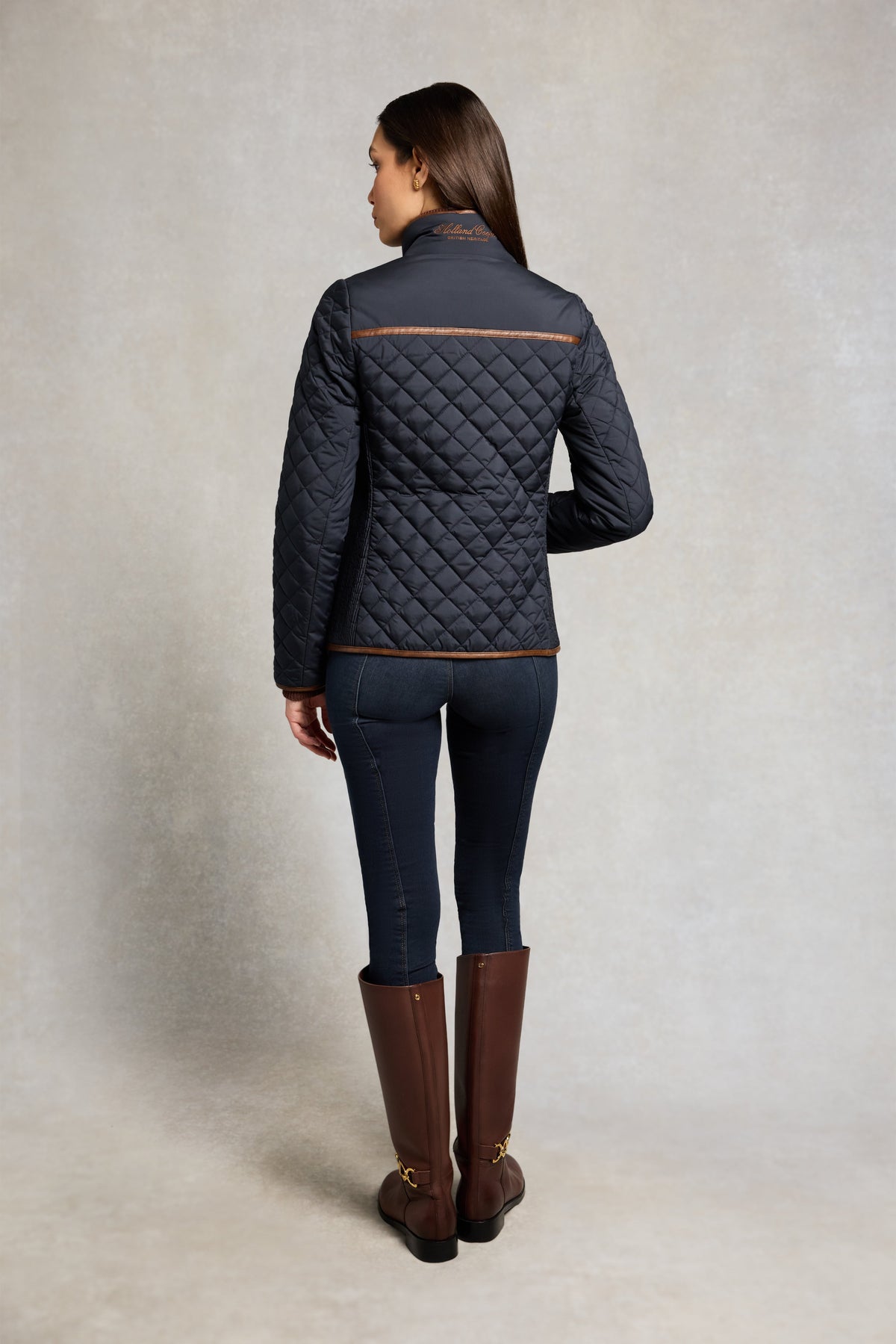 Boughton Diamond Quilt Jacket (Ink Navy)